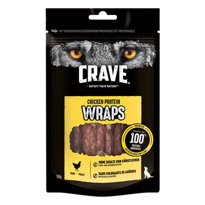 CRAVE proteinové wrapy pro psy s kuřecím masem 2 × 50 g