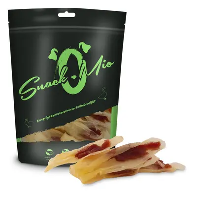 SnackOMio – králičí uši plněné kachním prsním filetem 3 × 70 g