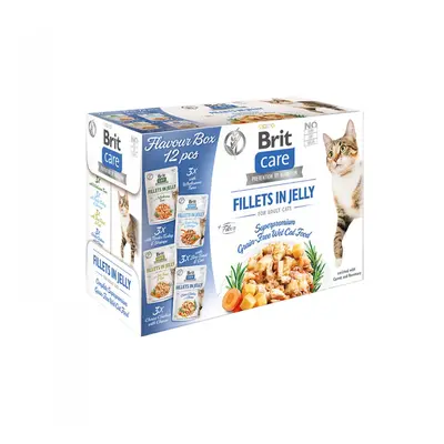 Brit Care Cat Flavour box filety v želé 24 × 85 g