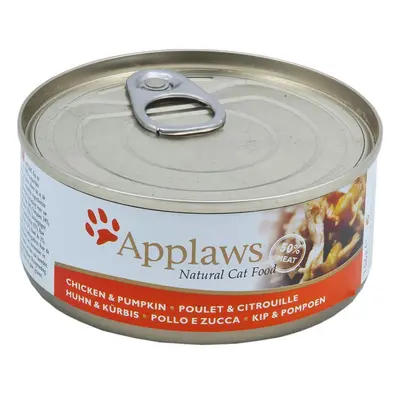 Applaws Cat kuřecí prsa a dýně 24 × 156 g