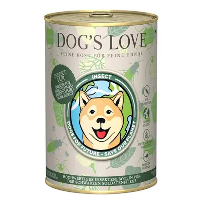 Dog's Love ryzí HMYZ 6 × 400 g