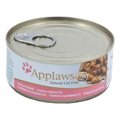 Applaws Cat filety z tuňáka a krevety 24 × 156 g