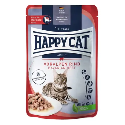 Happy Cat Tray Culinary Meat in Sauce hovězí z předhůří Alp 12 × 85 g