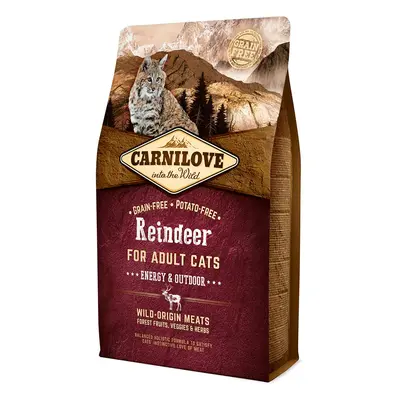 Carnilove Cat Adult – Reindeer / Energy & Outdoor 2 kg