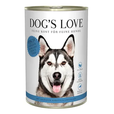 Dog's Love Classic ryba s amarantem, mrkví a pampeliškou 6 × 400 g