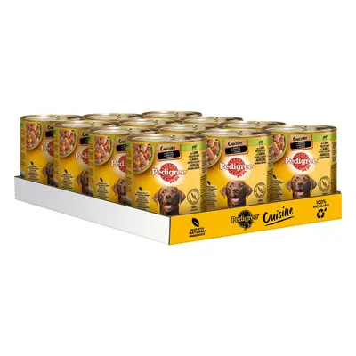 PEDIGREE Cuisine jehněčí, nudle a mrkev v omáčce 12 × 800 g