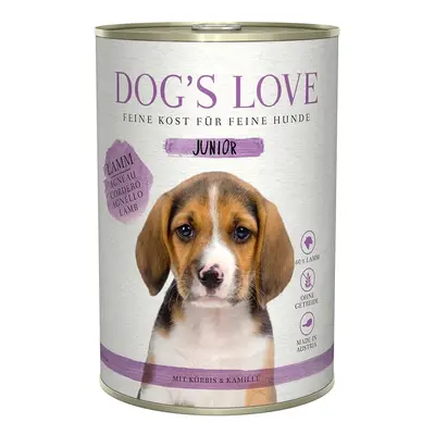 Dog's Love Junior jehněčí maso se špenátem a heřmánkem 12x400g