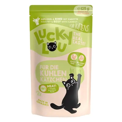 Lucky Lou Lifestage Kitten drůbež a hovězí maso 16 × 125 g