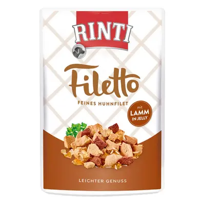 Rinti Filetto s kuřecím a jehněčím masem v želé 24 × 100 g