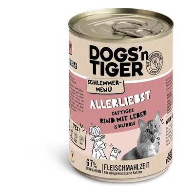 Dogs'n Tiger Allerliebst menu pro gurmány hovězí a dýně 6 × 400 g