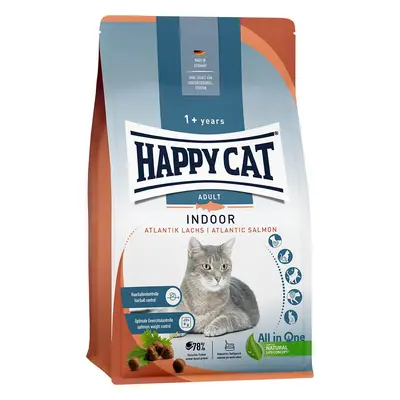 Happy Cat Indoor Adult atlantický losos 3 × 4 kg