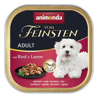 animonda vom Feinsten Adult hovězí a jehněčí v omáčce 22 × 150 g