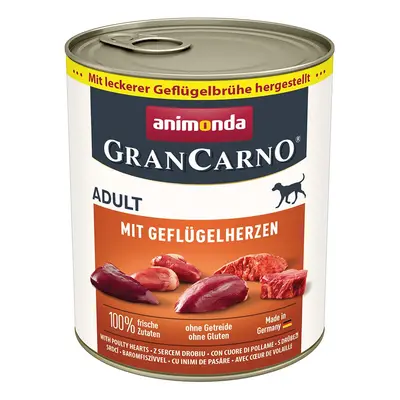 Animonda GranCarno Adult s drůbežími srdci 24x800g