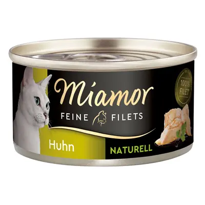 Miamor Feine Filets Naturelle, čisté přírodní kuřecí maso, 80g plechovka 24 × 80 g