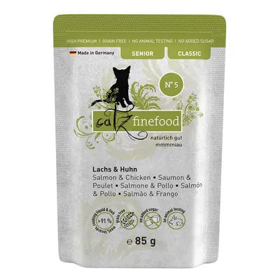 catz finefood Senior No.05 losos a kuře 16× 85 g