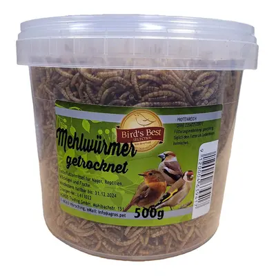 Birds Best sušené moučné červy v kbelíku 500g