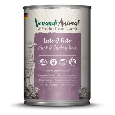 Venandi Animal – kachna a krůta 6 × 400 g