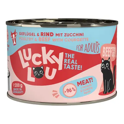 Lucky Lou Lifestage Adult drůbež a hovězí maso 24 × 200 g