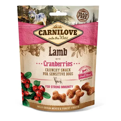 Carnilove Dog – Crunchy Snack – jehněčí s brusinkou, 200 g