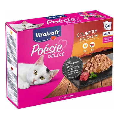 Vitakraft Poésie®Déli Country Selection želé, 6 × 85 g