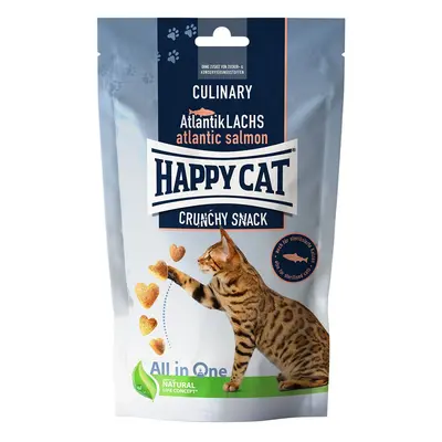 Happy Cat Culinary Crunchy Snack atlantský losos 5 × 70 g