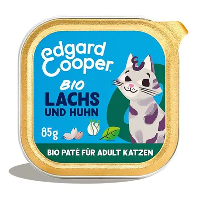 Edgard & Cooper Paté bio losos a bio kuře 16× 85 g