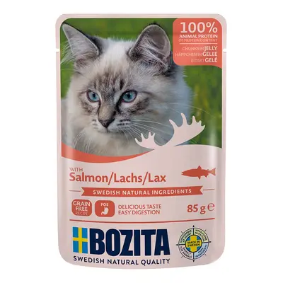 Bozita Pouch kousky v želé s lososem 12 × 85 g