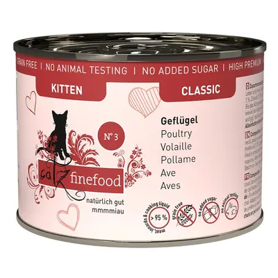 catz finefood Kitten No. 3 drůbeží 6× 200 g