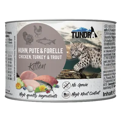 Tundra Cat Kitten kuře, krůta a pstruh 6× 200 g