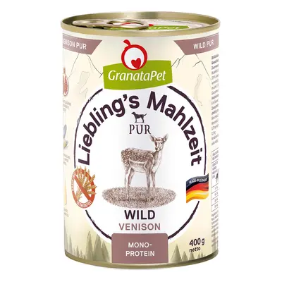 GranataPet Liebling’s Mahlzeit čistá zvěřina, 400 g 6× 400 g