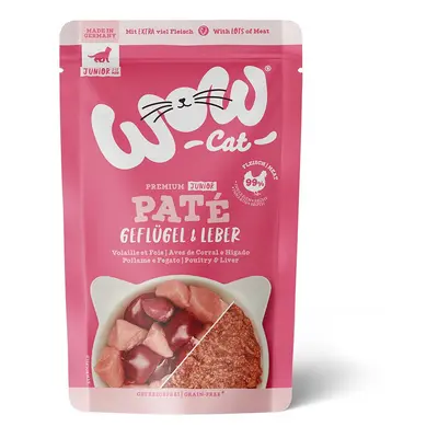 WOW CAT Junior drůbež a játra 12 × 125 g