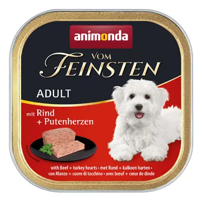 Animonda Vom Feinsten Adult hovězí maso a krůtí srdce 22x150g