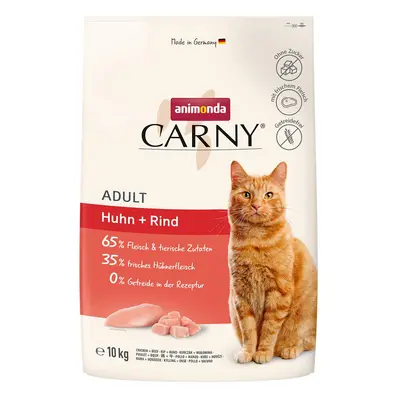 animonda Carny Adult kuře a hovězí 10 kg