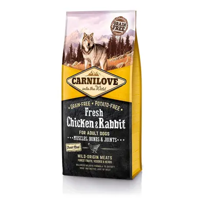 Carnilove Dog Adult Fresh – kuře a králík, 12 kg