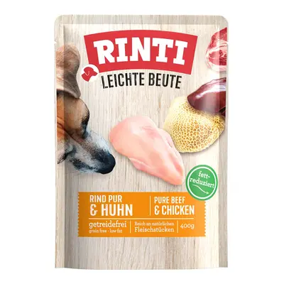 Rinti Lehká Kořist Hovězí Pur + Kuře 10x400g