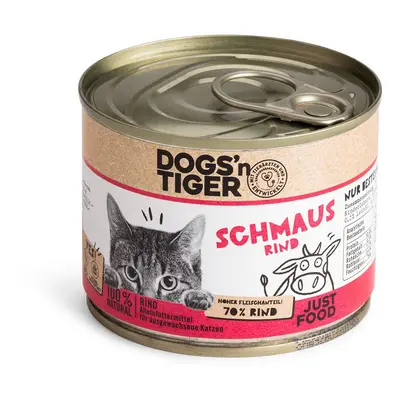 Dogs'n Tiger Schmaus hovězí 6× 200 g