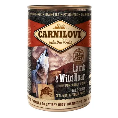 Carnilove Dog – Adult – jehněčí a kančí maso 6 × 400 g