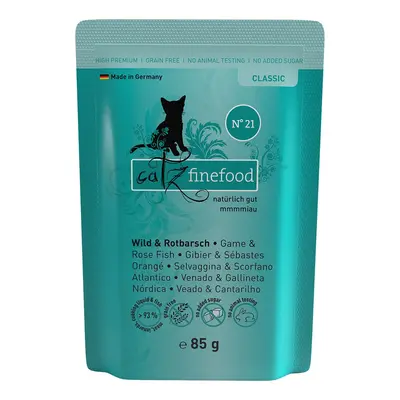 catz finefood No. 21 zvěřina a okouník 16 × 85 g