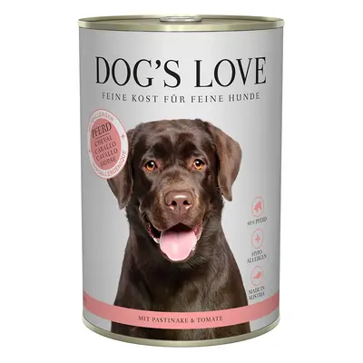 Dog's Love Hypoallergen koňské maso s pastinákem a rajčaty 12x400g