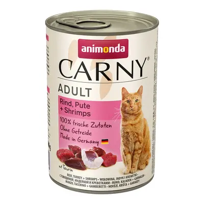 Animonda Carny Adult s hovězím a krůtou a krevetami 24x400g