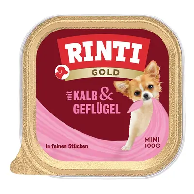 Rinti Gold Mini telecí a drůbeží maso 16 × 100 g