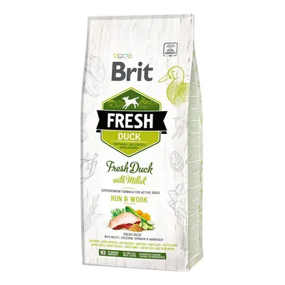 Brit Fresh Dog – Active dogs – Duck – Run & Work 12 kg