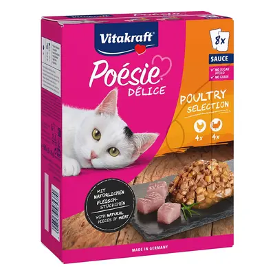 Vitakraft Poésie Délice Poultry Selection, 8 × 85 g