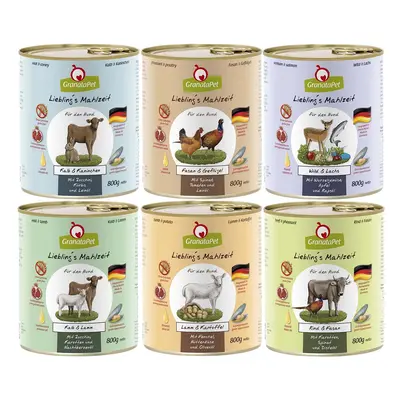 GranataPet oblíbené jídlo, variace chutí, 36 × 800 g