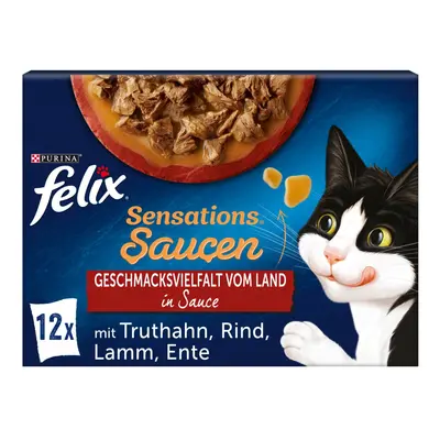 FELIX Sensations Extras rozmanitost chutí země, 12× 85 g