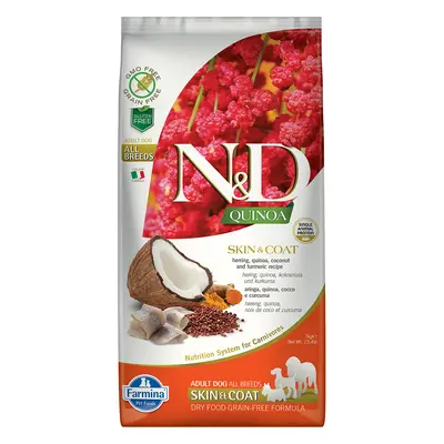 N&D Dog Quinoa Skin & Coat se sleděm 7 kg