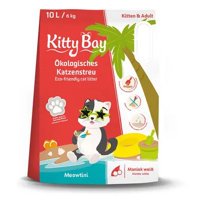 Kitty Bay Ekologické kočičí stelivo - Meowtini - Maniok bílý 10L