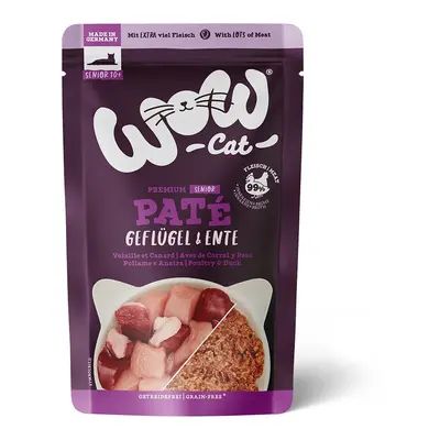 WOW CAT Senior drůbež a kachna 12 × 125 g