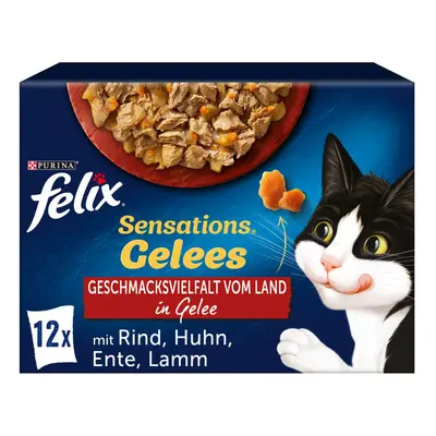 FELIX Sensations želé výběr z venkova, 12 × 85 g