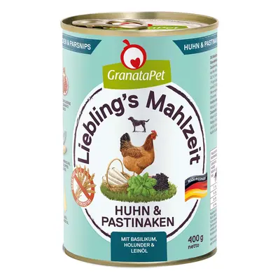 GranataPet Liebling's Mahlzeit s kuřecím masem a pastinákem 6 × 400 g